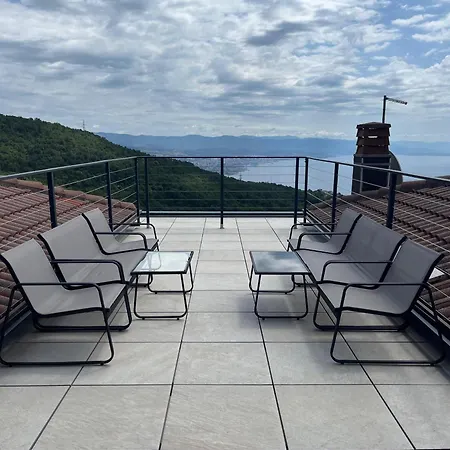 Apartament Montana - Panorama 2 With Beautiful Sea View Near Opatija Veprinac