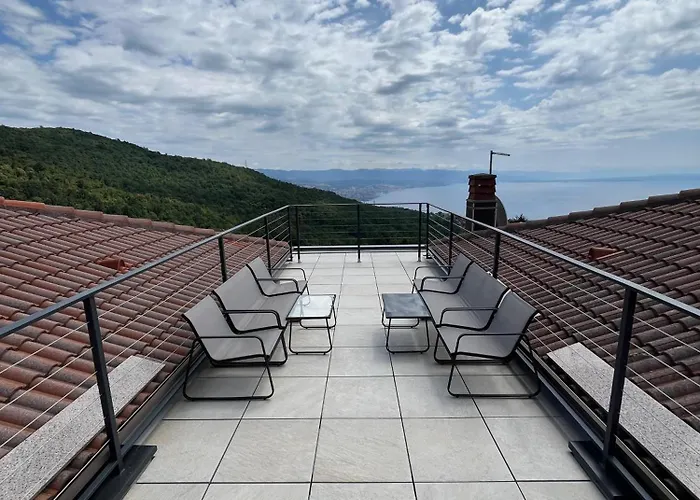 Montana - Panorama 2 With Beautiful Sea View Near Opatija Apartament